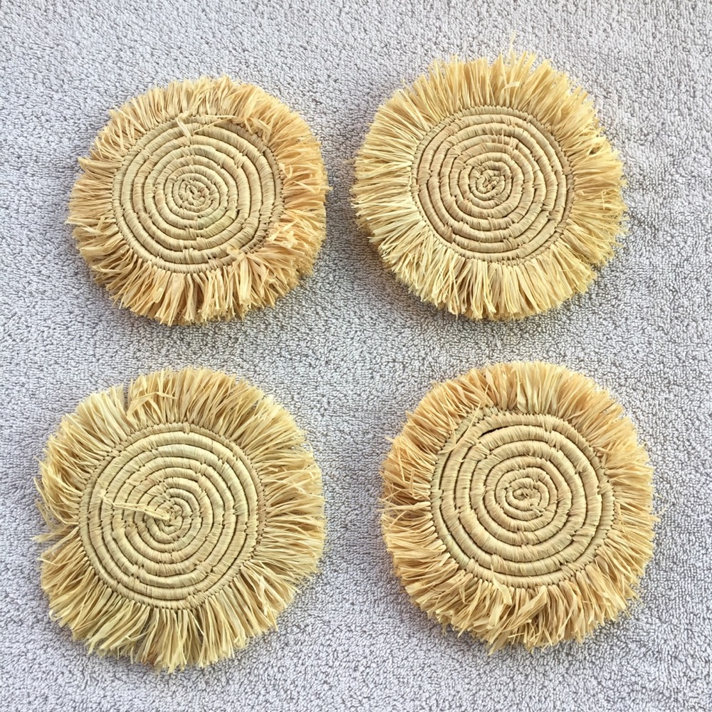 Straw Coaster Set Of 4